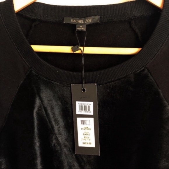 Rachel Zoe Calf Hair Pullover Sweatshirt - Picture 5 of 6